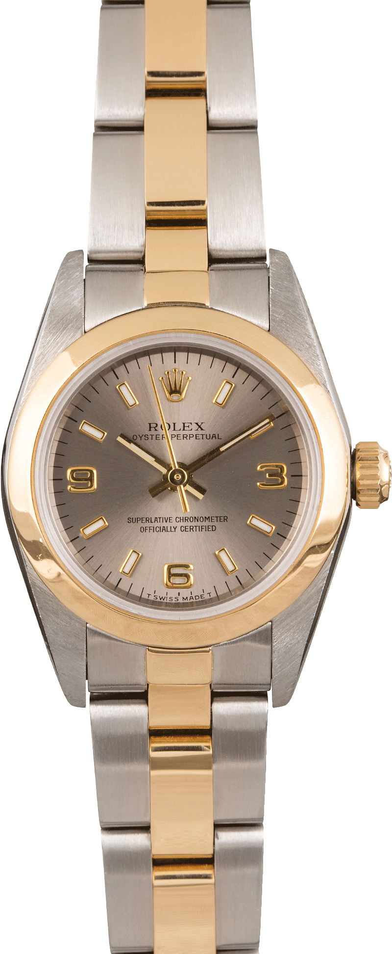 classic oyster two tone rolex womens price