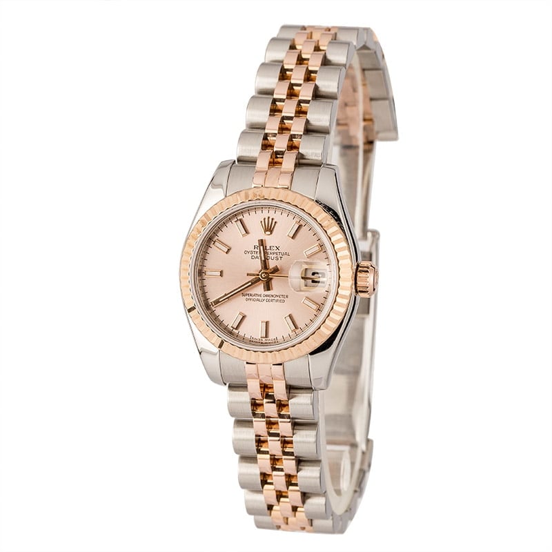 Pre-Owned Rolex Lady-Datejust 179171 Everose gold