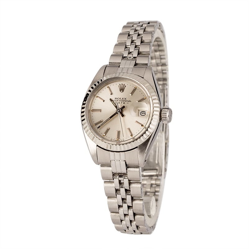Pre-Owned Rolex Lady Date 6917 Stainless Steel Jubilee
