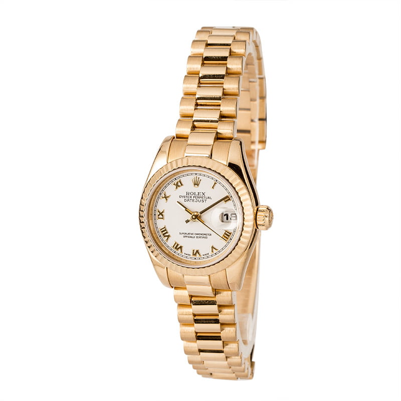 Pre-Owned Rolex Ladies President 179178 Yellow Gold