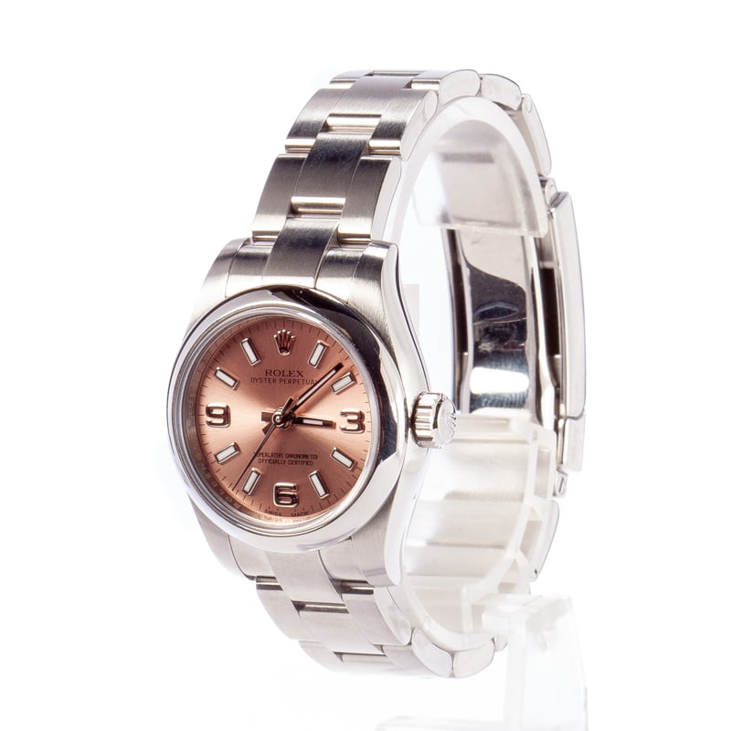 Ladies Rolex Oyster Perpetual 176200 Pink Dial