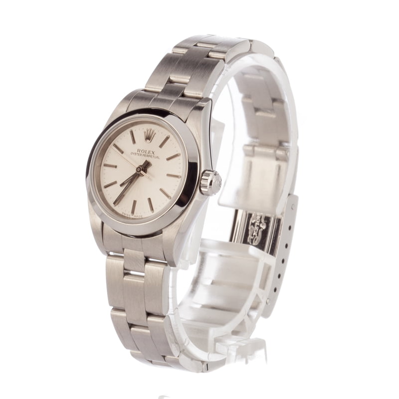Ladies Rolex Oyster Perpetual 76080 Certified Pre-Owned