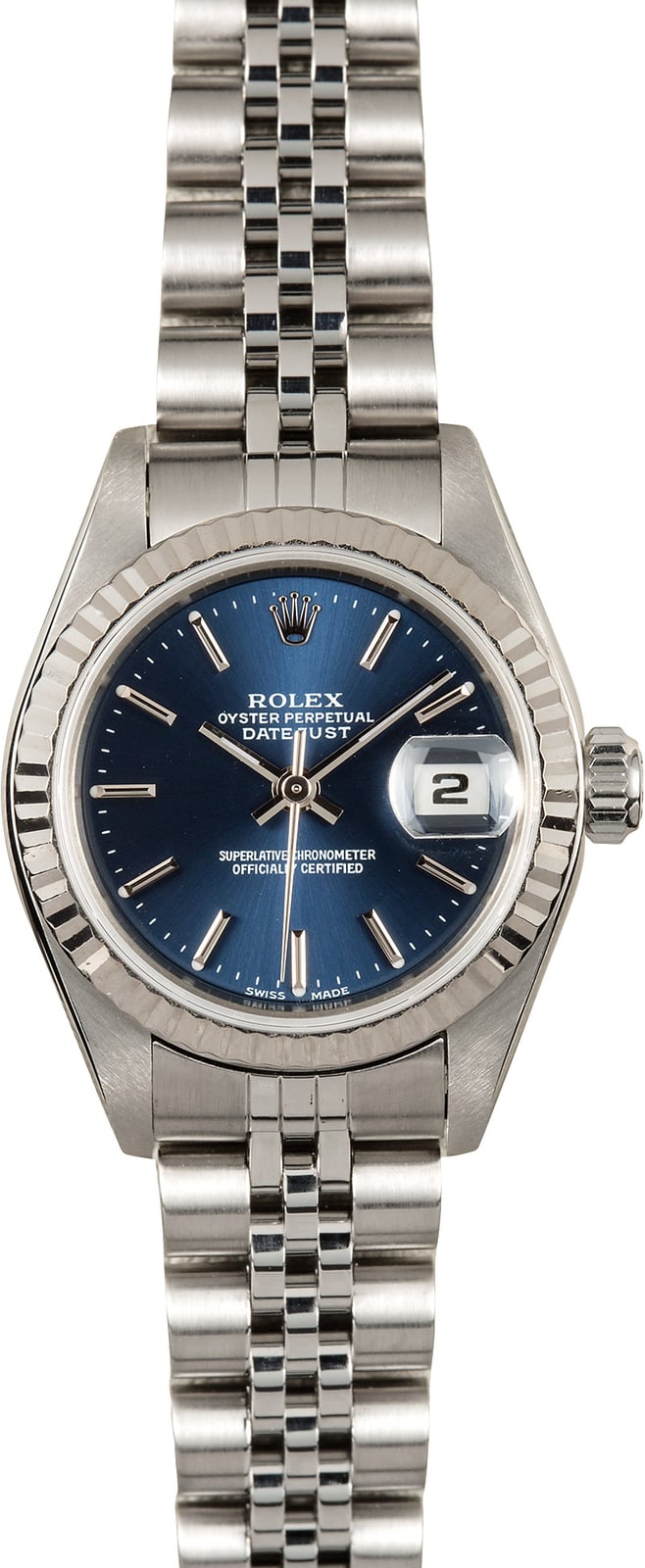 womens rolex with blue face