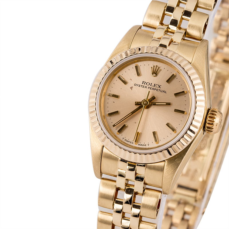 Pre Owned Rolex Ladies Oyster Perpetual 67197