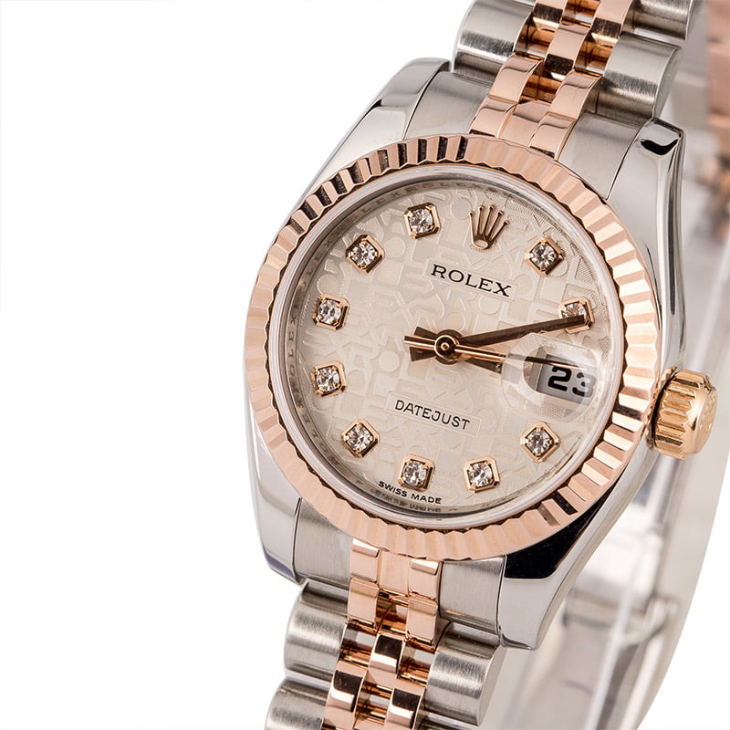 Pre Owned Rolex Datejust 179171 Silver Jubilee Diamond Dial