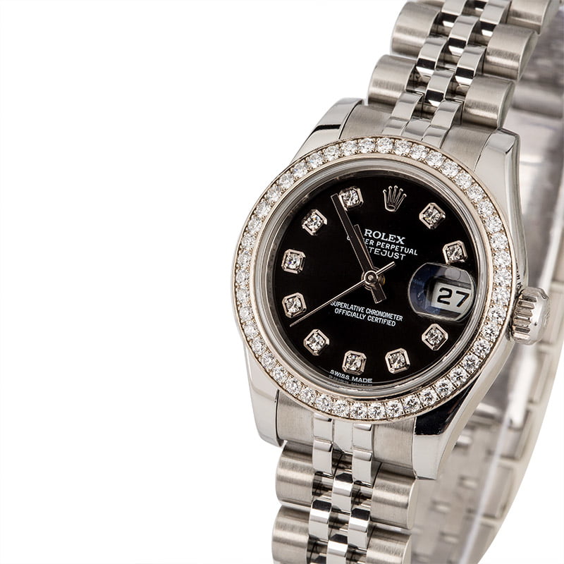 Used Rolex Lady-Datejust 179384 Diamonds