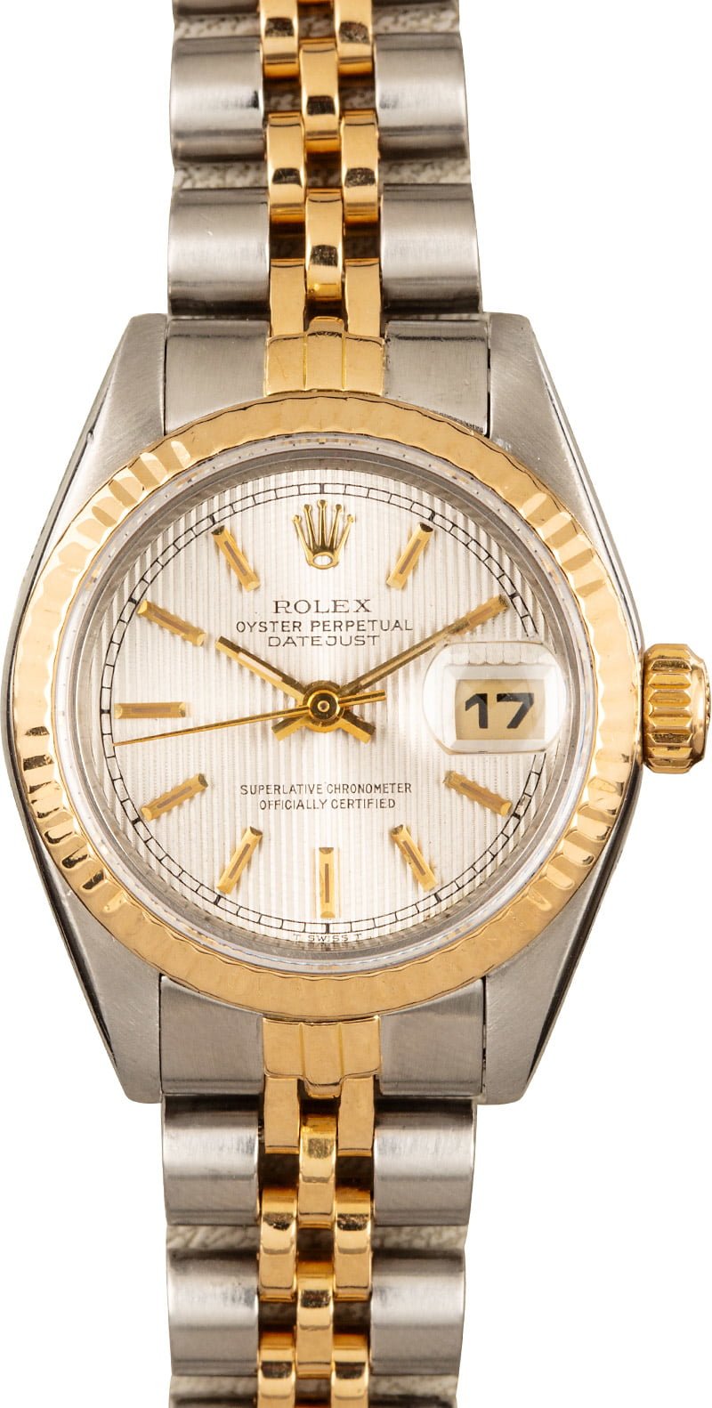 womens rolex gold and silver