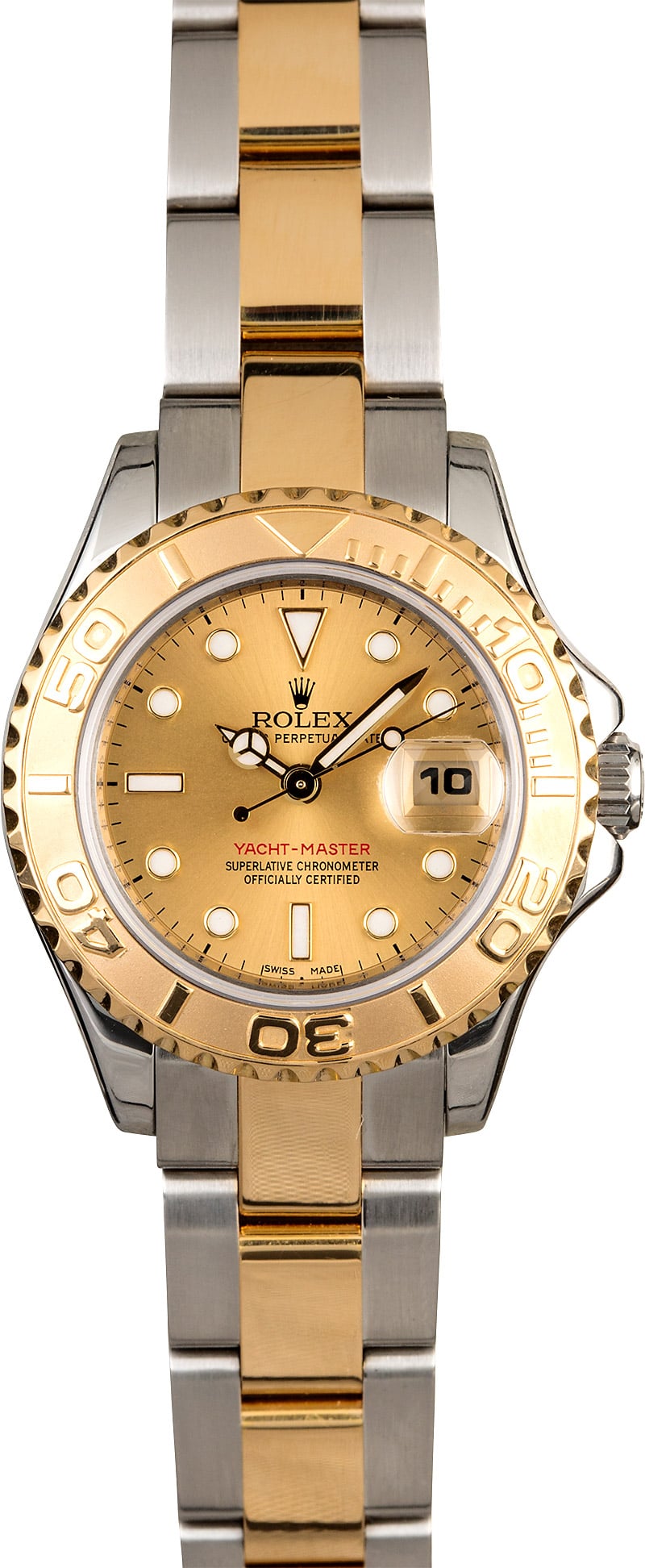 rolex yacht master ladies two tone