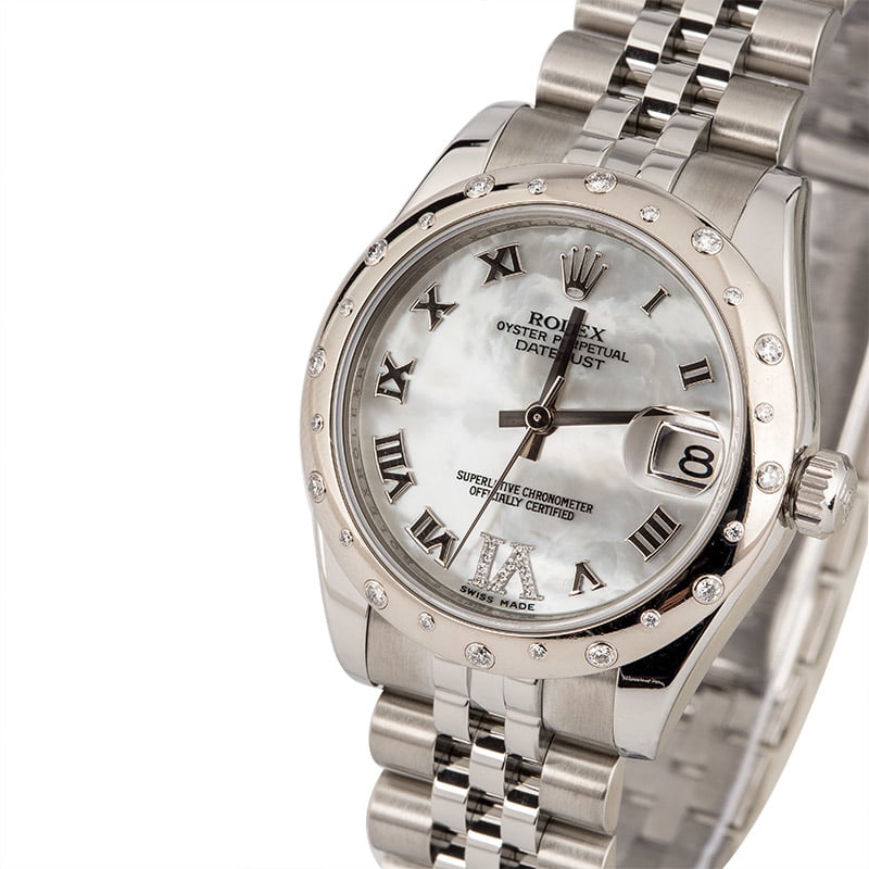 Pre Owned Rolex Datejust 31MM Diamond 178344