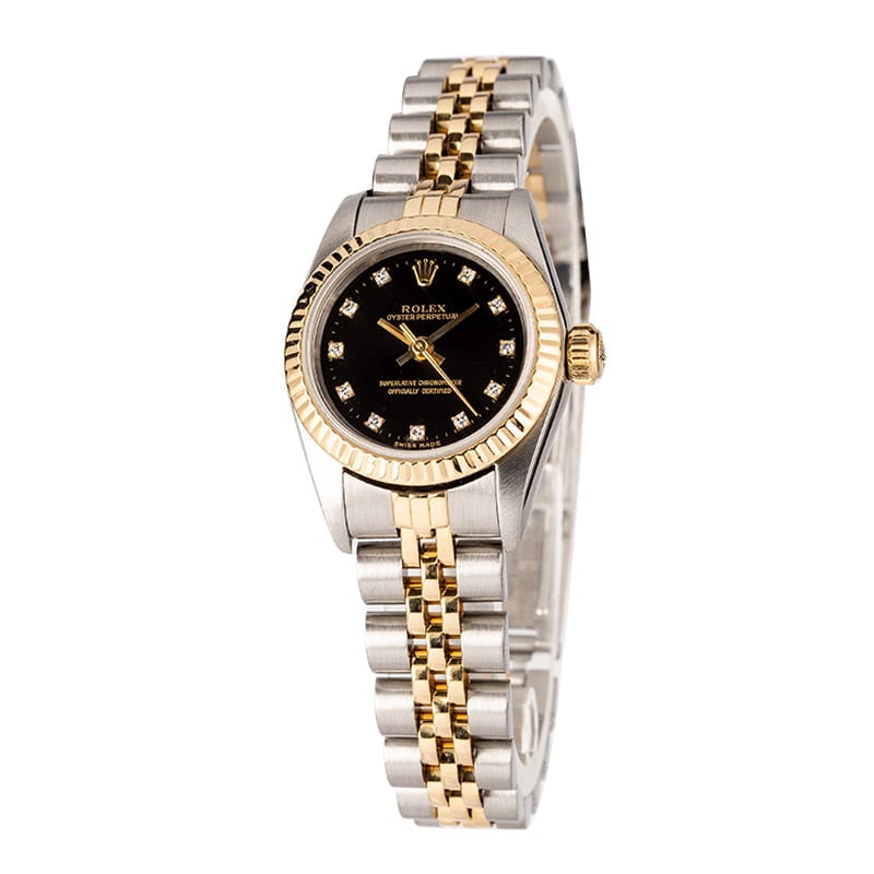 Rolex Oyster Perpetual 76193 11 Diamond Dial