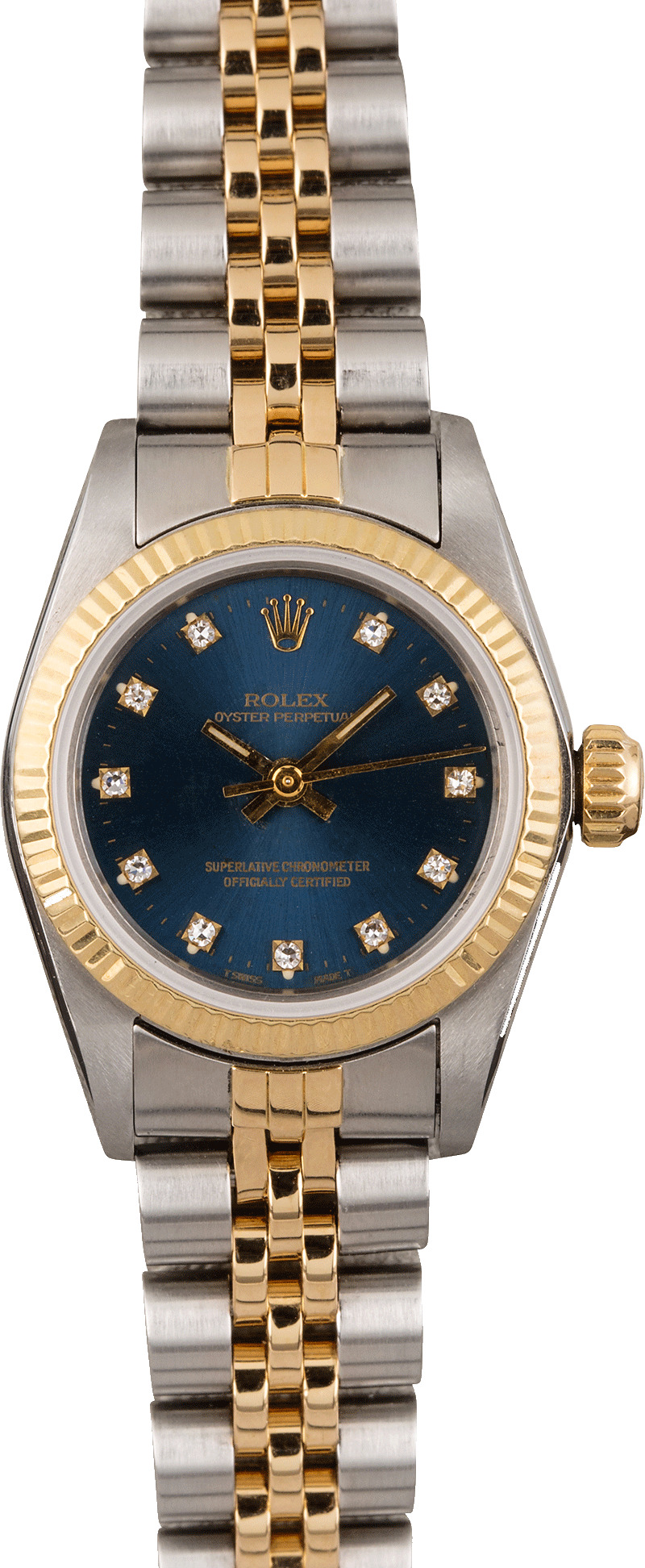 used rolex blue face