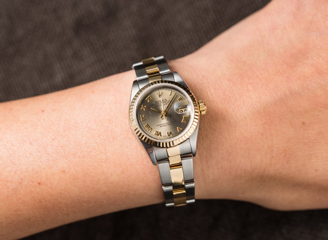 rolex datejust 26mm two tone