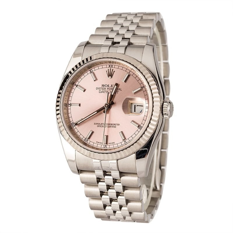 Pre-Owned Rolex Datejust 116234 Pink Dial
