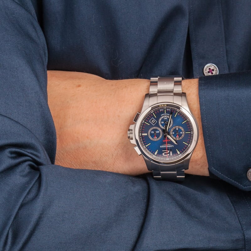 Longines Conquest V.H.P. Chronograph Blue Dial