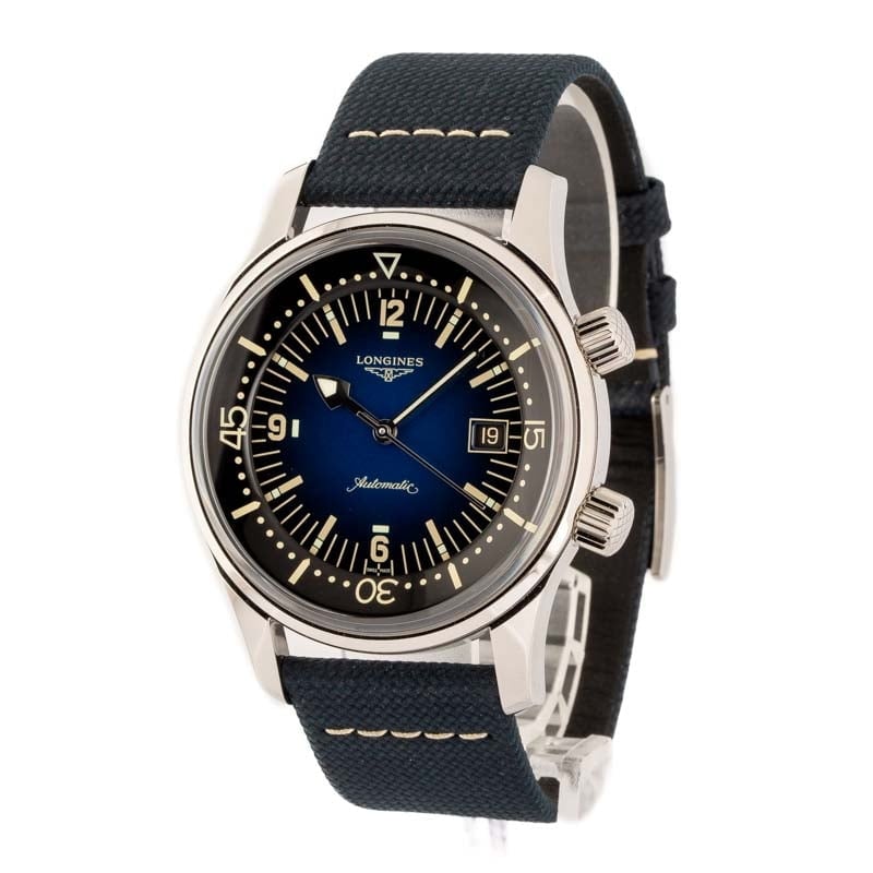 Longines Legend Diver Watch Blue Arabic Dial