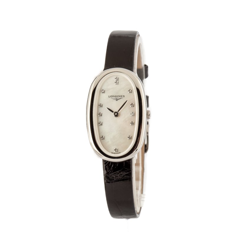 Longines Symphonette Stainless Steel on Leather Strap