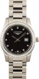 Ladies Longines Conquest Classic Diamond Dial & Bezel