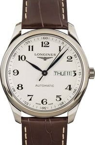 Longines Master Collection Steel on Leather Strap