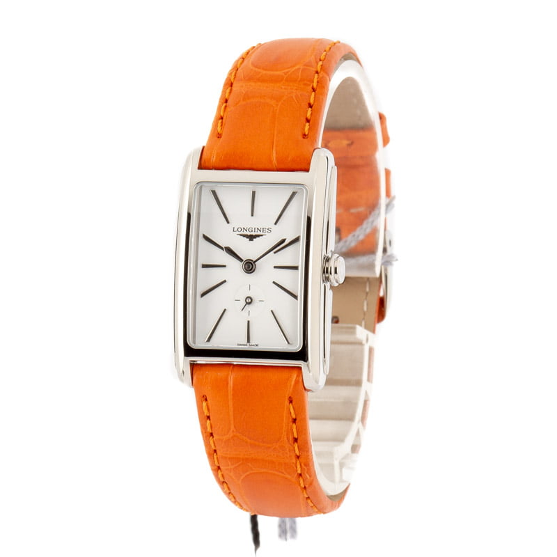 Longines DolceVita Orange Leather Strap