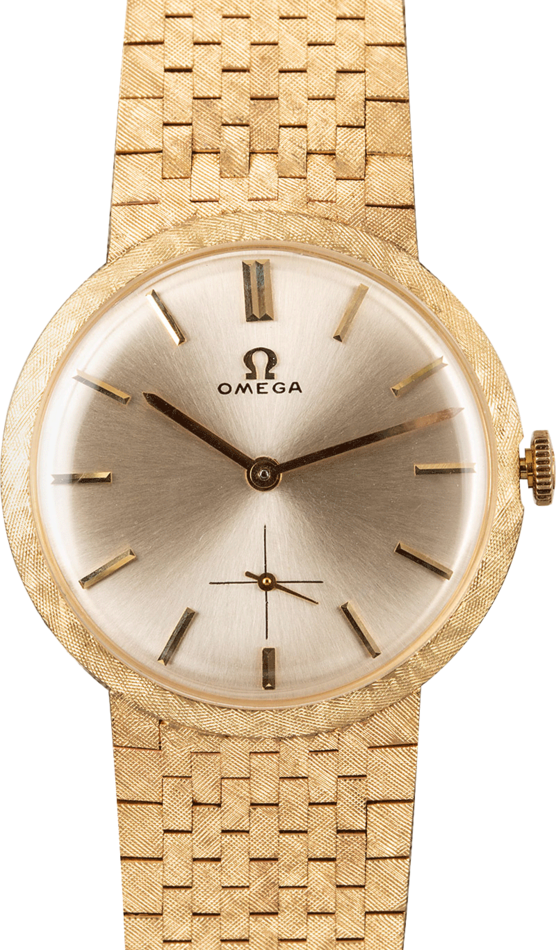 omega gold watch 1977