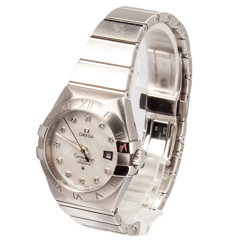 Lady Omega Constellation Mother of Pearl Diamond Dial