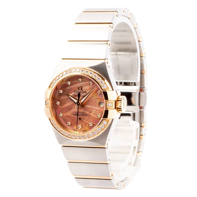 Ladies Omega Constellation Gold Mother of Pearl Dial