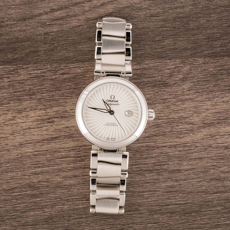 Ladies Omega De Ville Ladymatic Mother of Pearl Supernova Dial