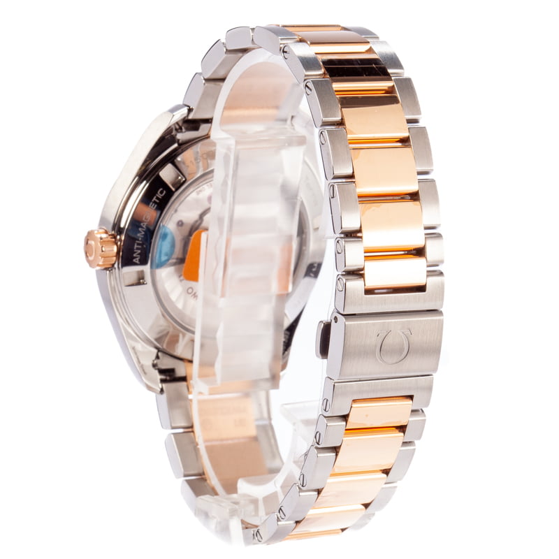 Omega Seamaster Aqua Terra Steel & Red Gold Grey Dial