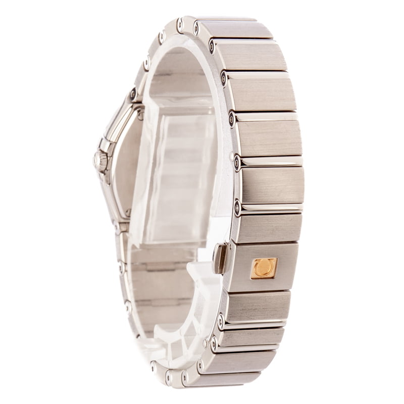 Ladies Omega Constellation Coral Mother Of Pearl Diamond Dial