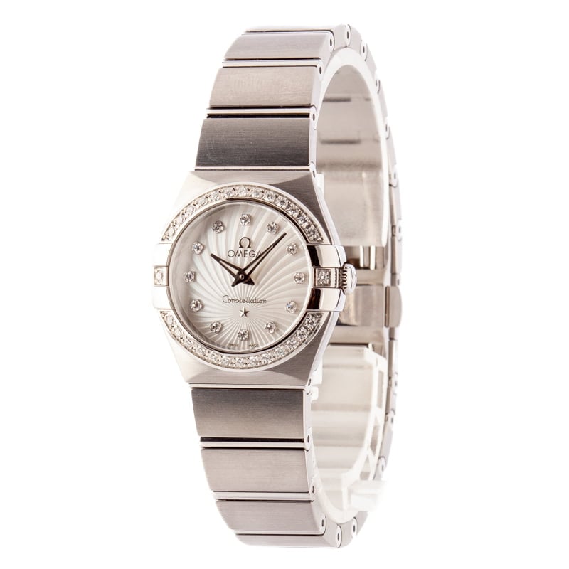 Womens Omega Constellation Quartz Steel