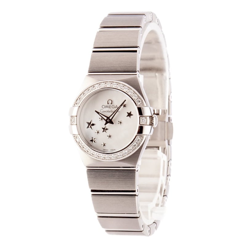 Omega Constellation Stars Stainless Steel Mother of Pearl Dial