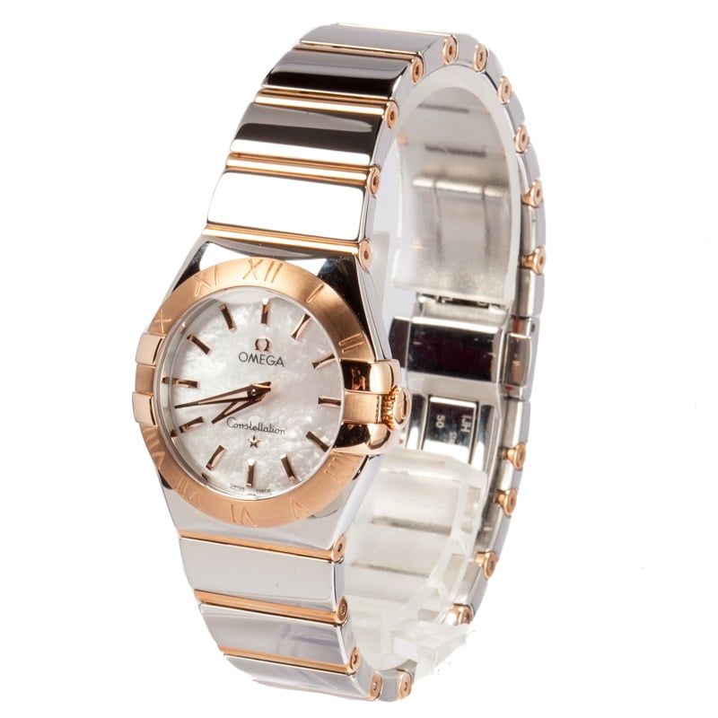 Womens Omega Constellation Steel & Red Gold