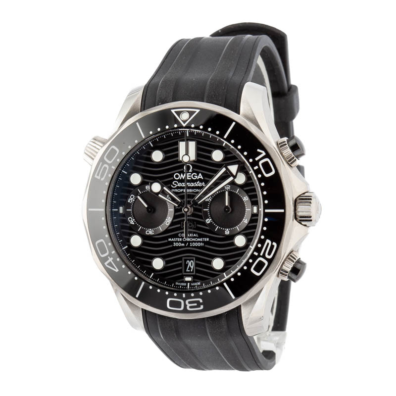 Omega Seamaster Diver 300M 44MM Stainless Steel on Rubber