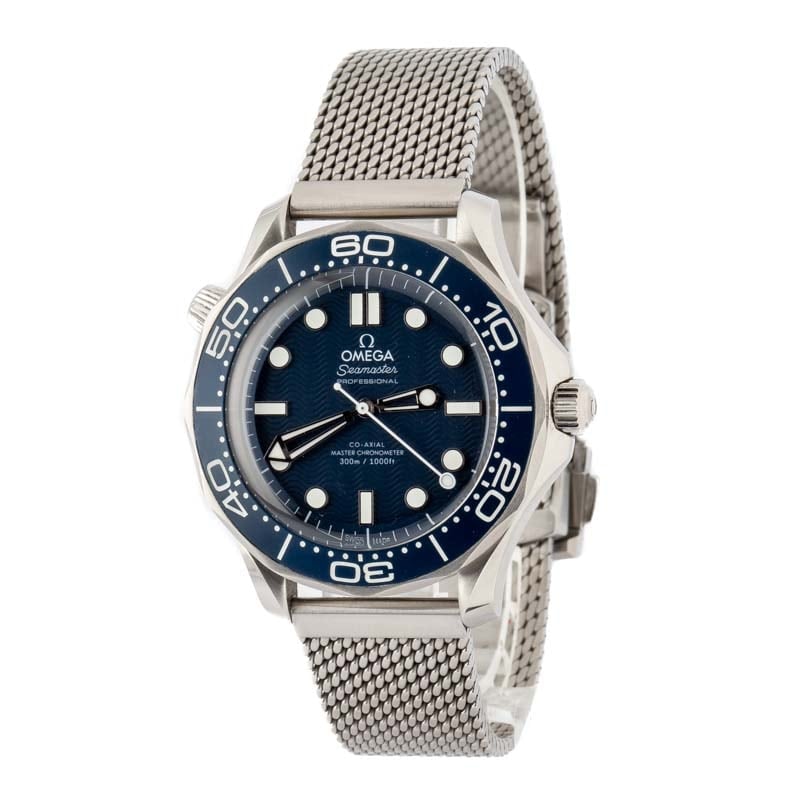 Omega Seamaster Diver 300M Blue Dial James Bond 60th Anniversary