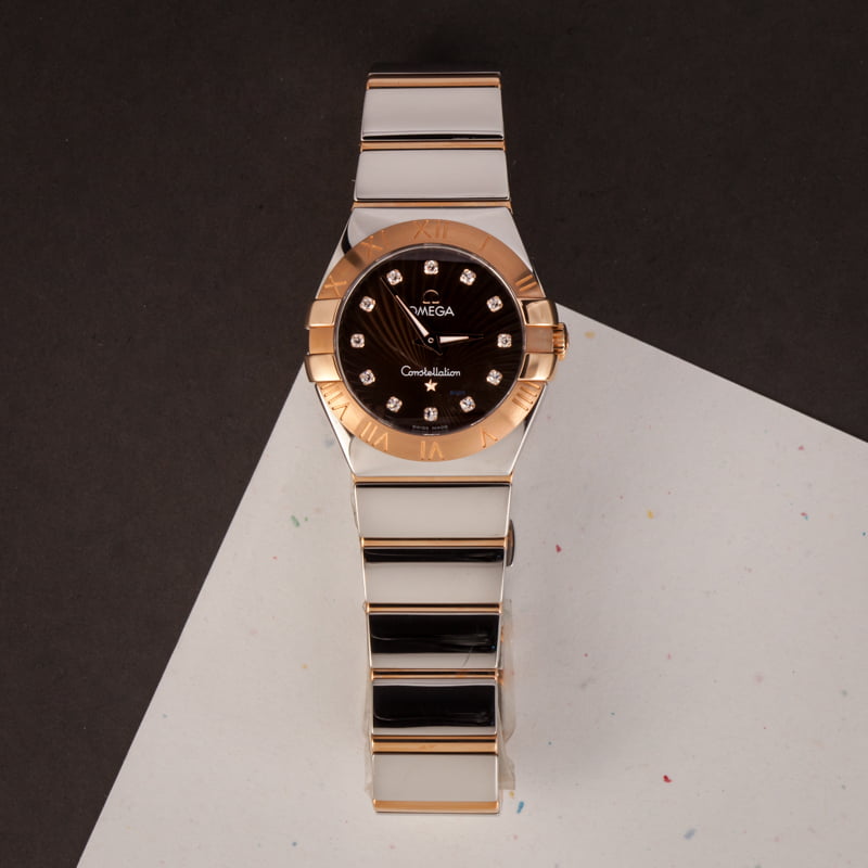 Omega Constellation Brown Supernova Diamond Dial