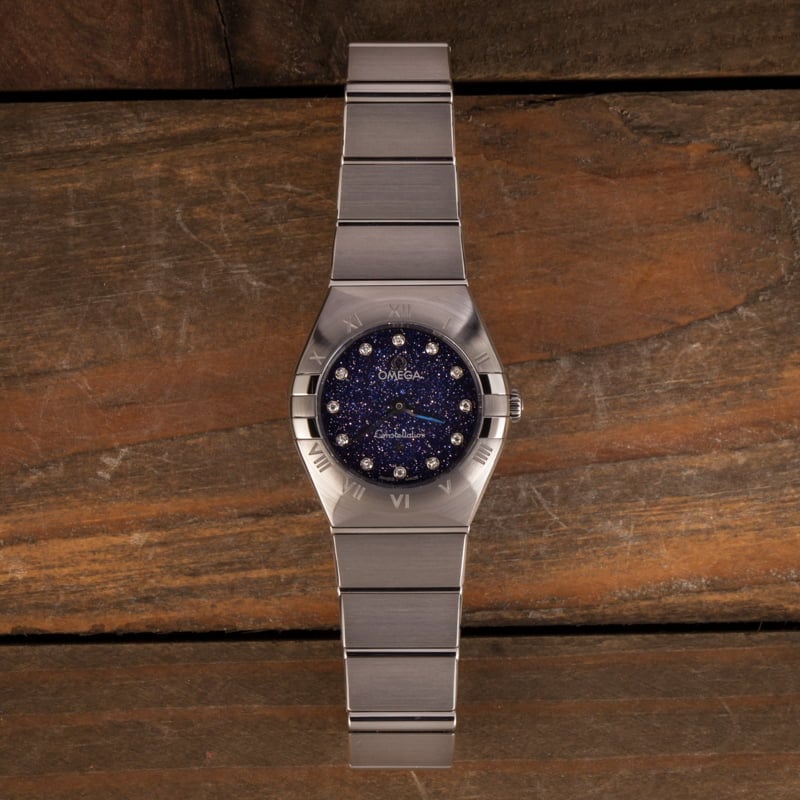 Omega Constellation Blue Aventurine Glass Dial