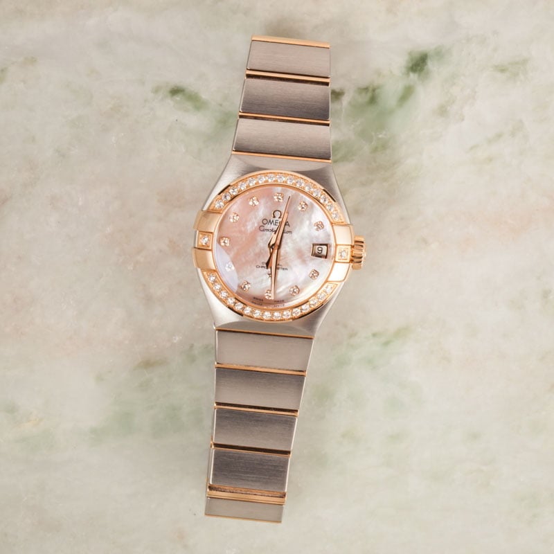 Omega Constellation Diamond Bezel
