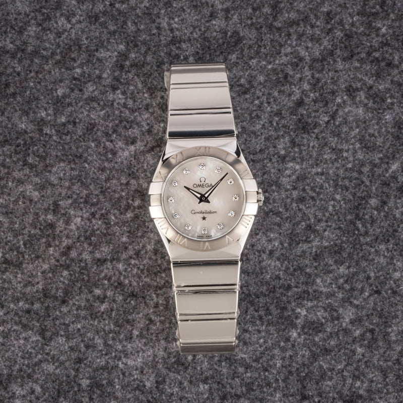Womens Omega Constellation Mother of Pearl Diamond Dial