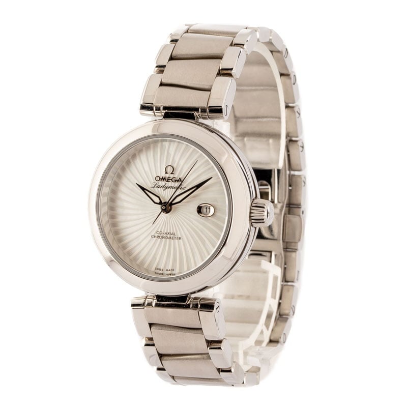 Ladies Omega De Ville Ladymatic Mother of Pearl Supernova Dial