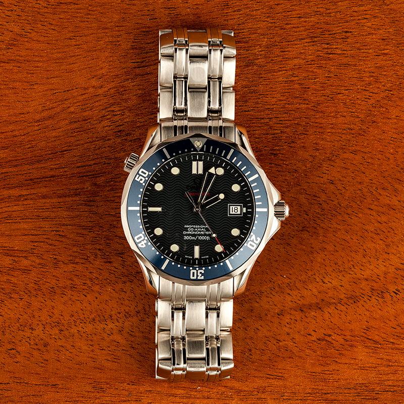 PreOwned Omega Seamaster Pro 300M Blue Wave Dial