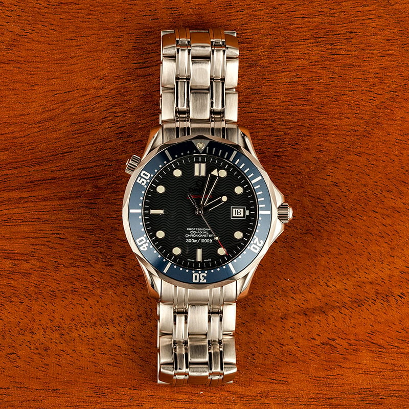 PreOwned Omega Seamaster Pro 300M Blue Wave Dial