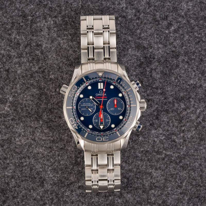 Mens Omega Seamaster Blue Dial