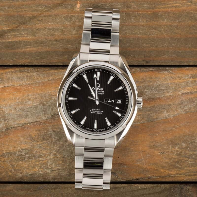 Omega Seamaster Aqua Terra Black Annual Calendar Teak Dial