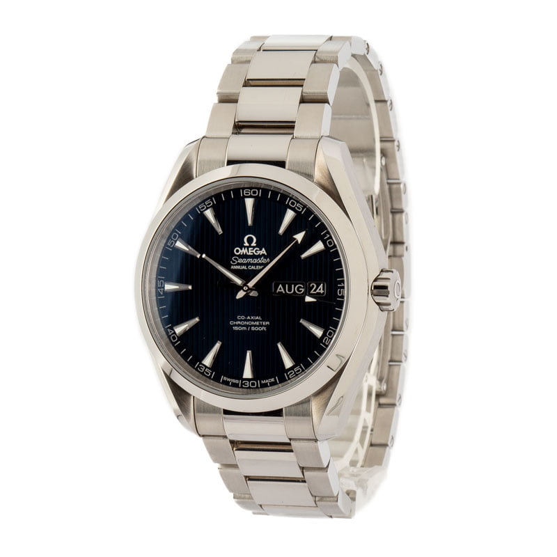 Omega Seamaster Aqua Terra Stainless Steel Blue Dial