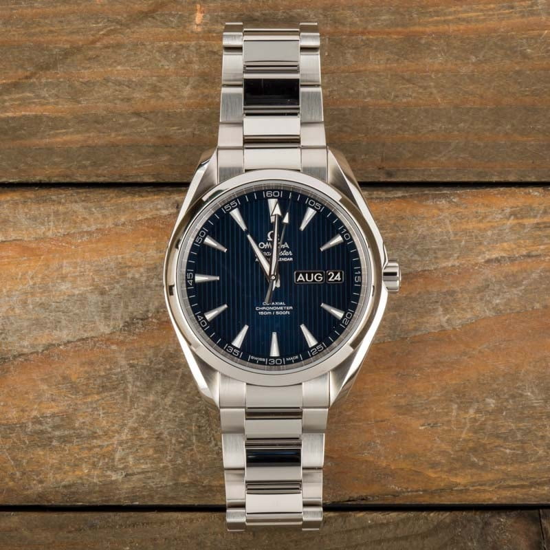 Omega Seamaster Aqua Terra Stainless Steel Blue Dial