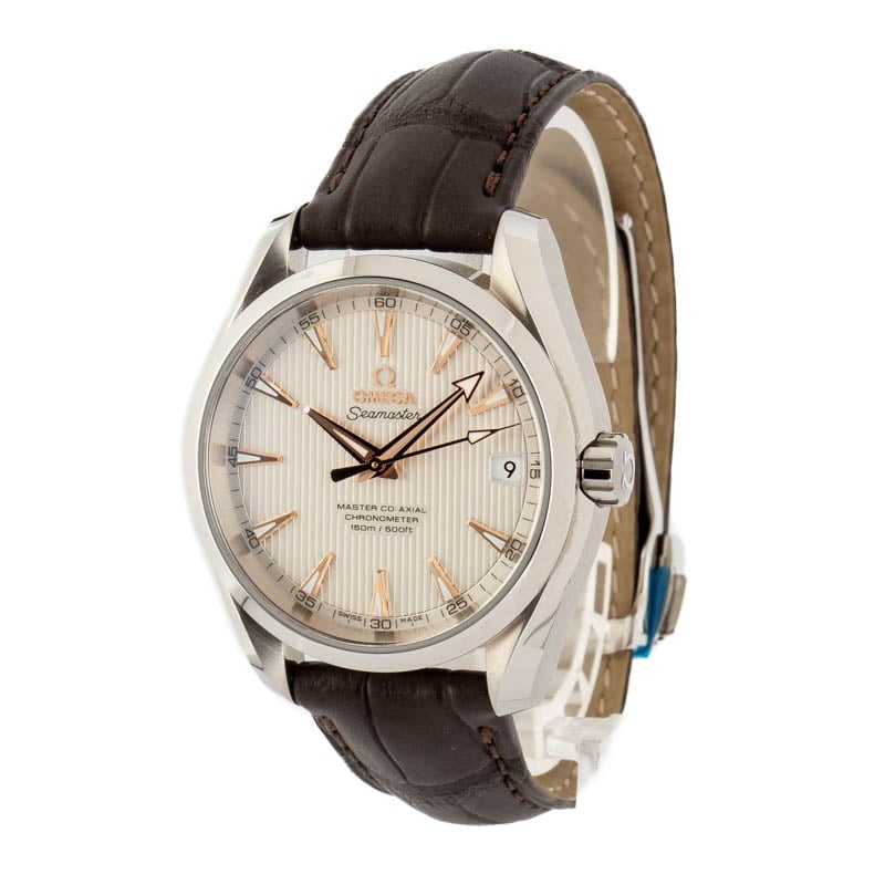 Omega Seamaster Aqua Terra Silver Teak Dial