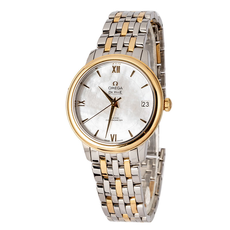 Omega De Ville Prestige White
