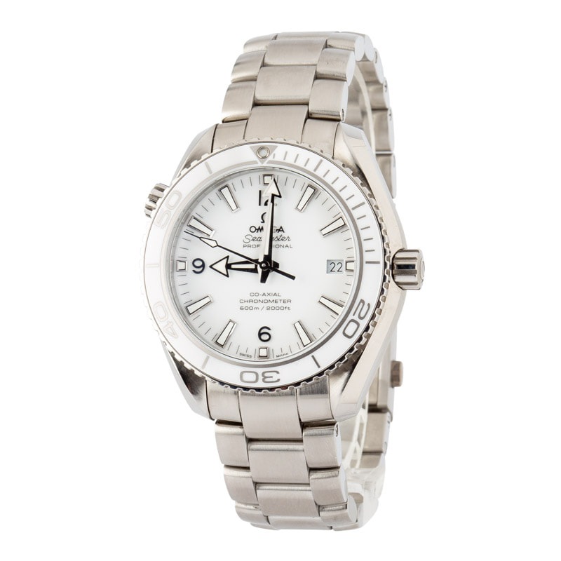 Omega Seamaster Planet Ocean Stainless Steel White Dial