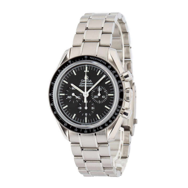 Used Omega Speedmaster Moonwatch 42MM Black Dial