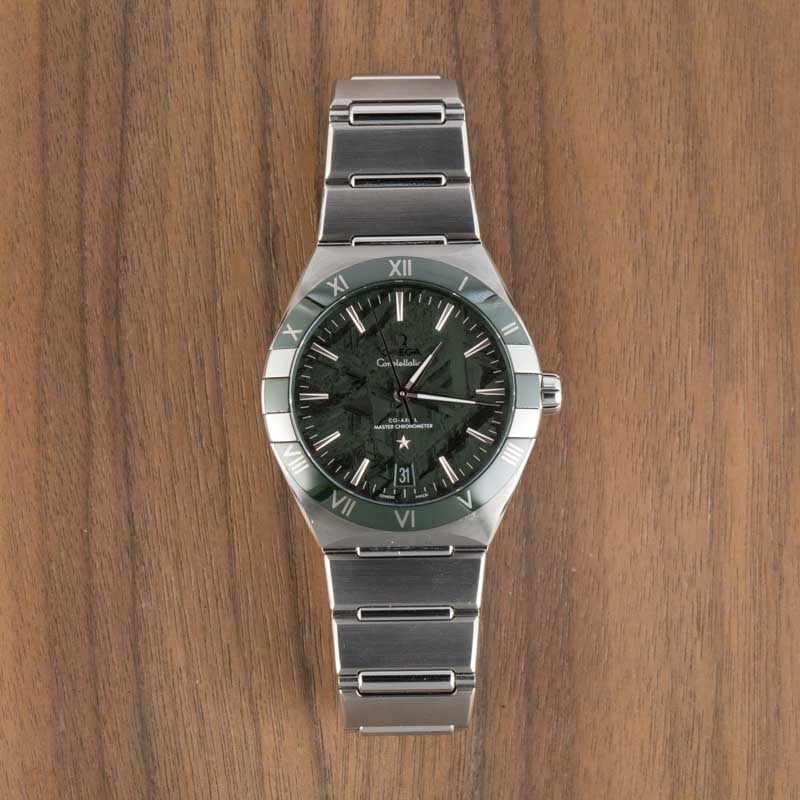 Omega Constellation Green Meteorite Dial